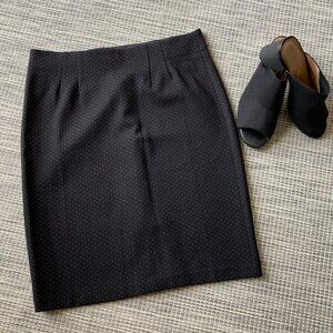 Magaschoni Black Dotted Bodycon Pencil Skirt  Large